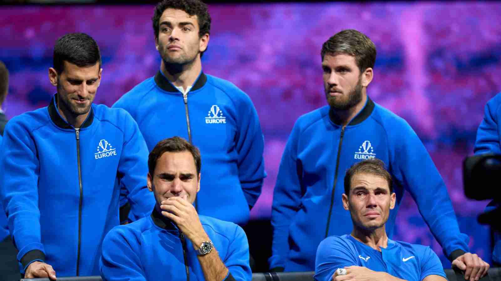 WATCH: “Grab the tissues” Rafael Nadal sobs like a baby after Roger Federer’s emotional farewell at the Laver Cup