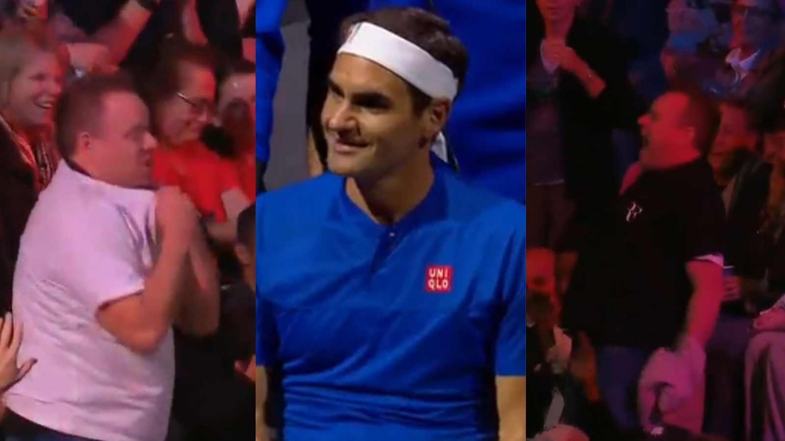 WATCH: The ‘crazy’ US Open dancing fan takes off 11 ‘RF and Nadal’ t-shirts during Roger Federer’s farewell match