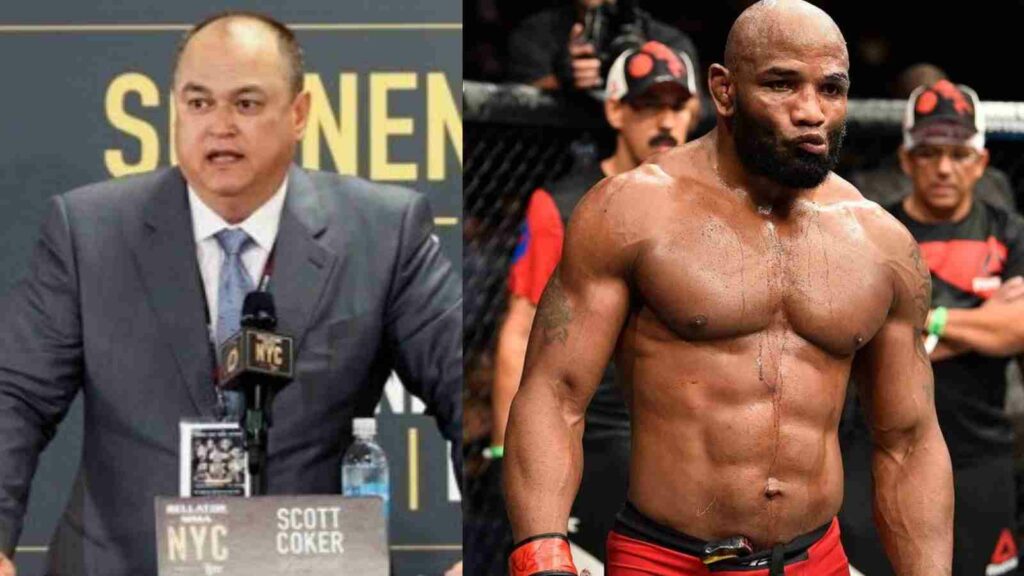 Scott Coker (L) Yoel Romero (R)