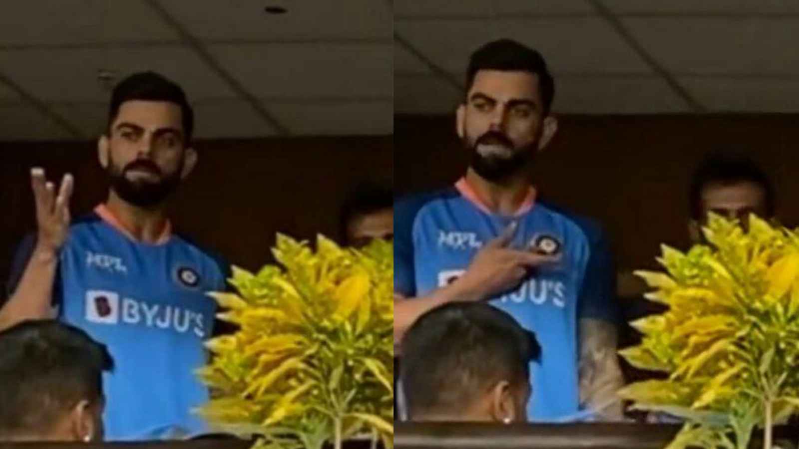 WATCH: Virat Kohli shuts ‘RCB, RCB” chants by gesturing towards India logo during Nagpur T20I vs Australia