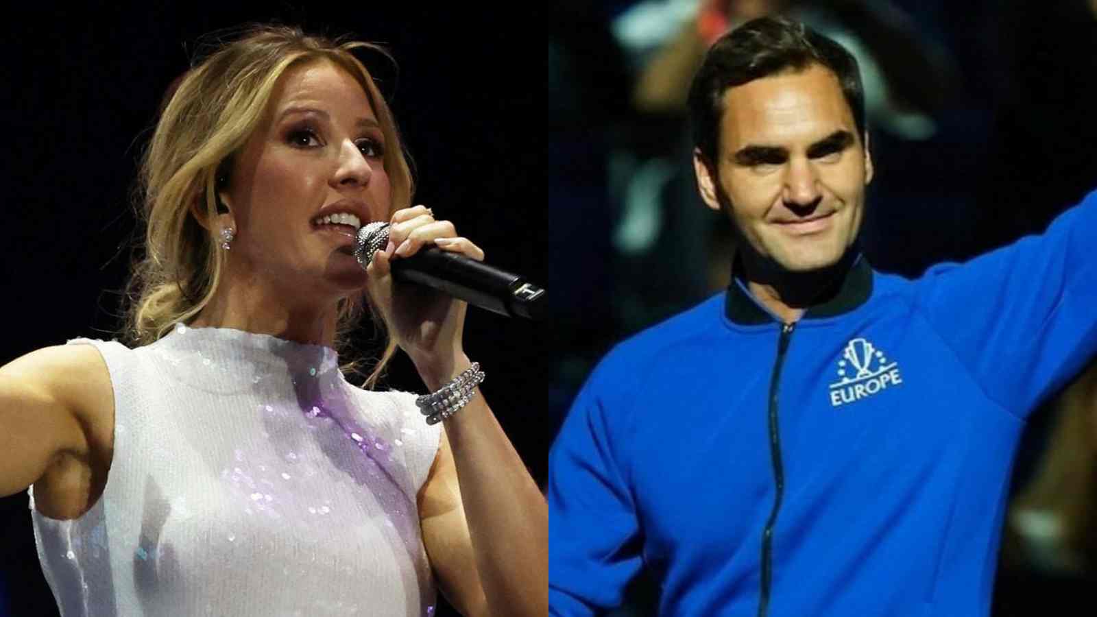 “Never  heard anyone so bad sing live” Ellie Goulding mocked on social media for her performance during Roger Federer’s farewell