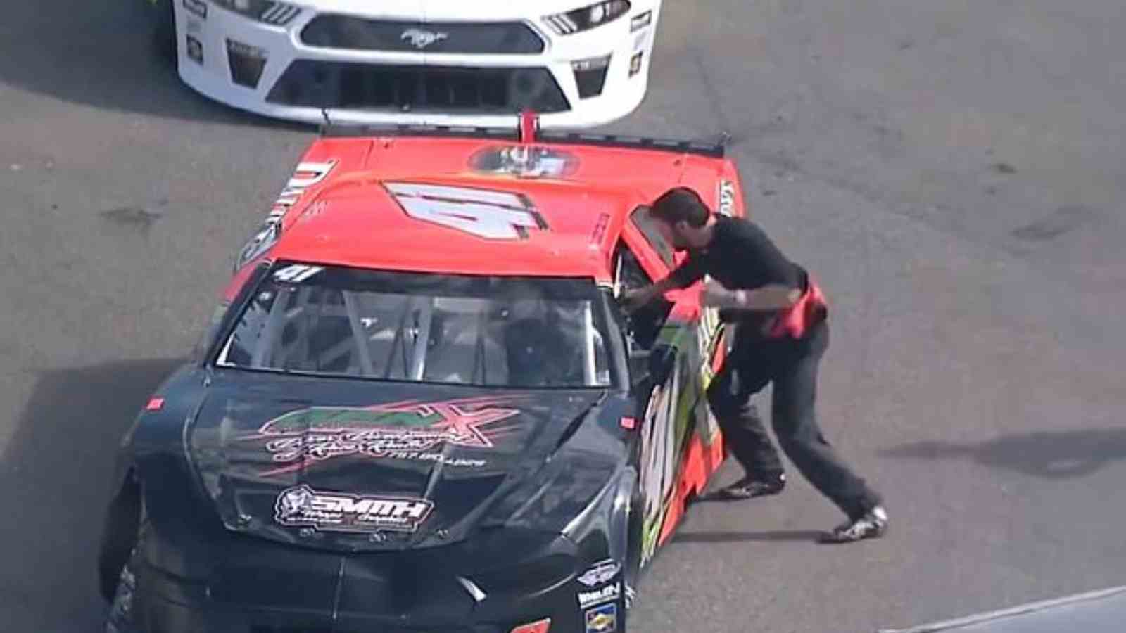 WATCH: Late Model Racer Andrew Grady throws ‘Mike Tyson’ punches at an opponent for a bizarre reason