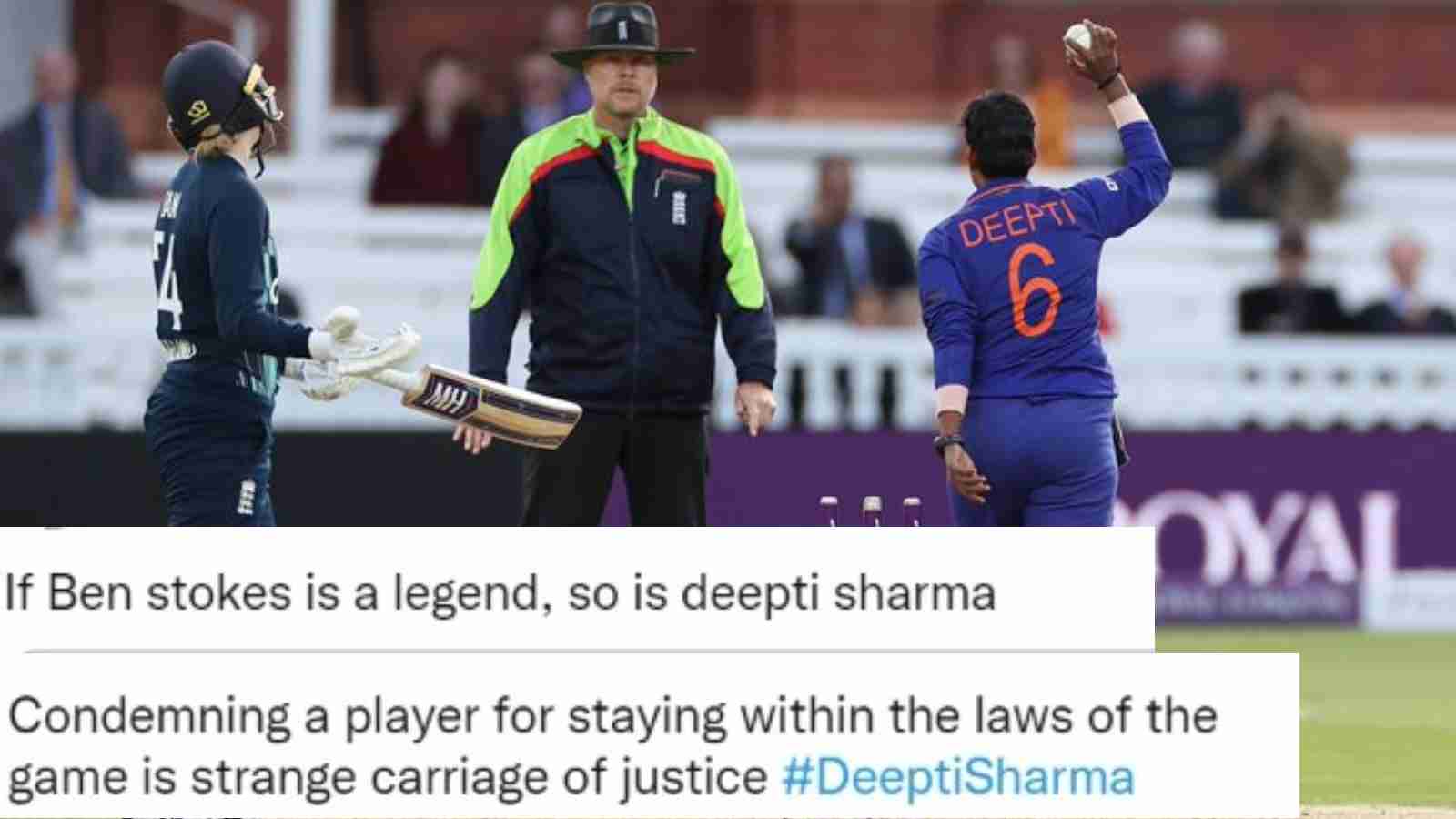 “If it’s in the rule, it’s fair. Simple.”- Deepti Sharma’s run out is within cricket’s rules but Twitterverse has polarised reactions over ‘MANKADING’