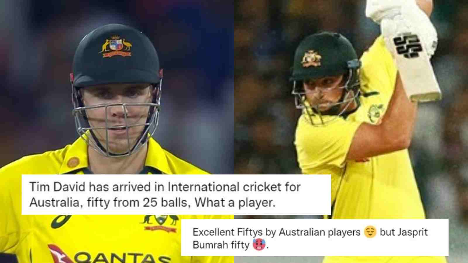 “Tim David announces his arrival”- Twitter reacts as Cameron Green, Tim David propel Australia to a huge 186/7 in the series decider vs India