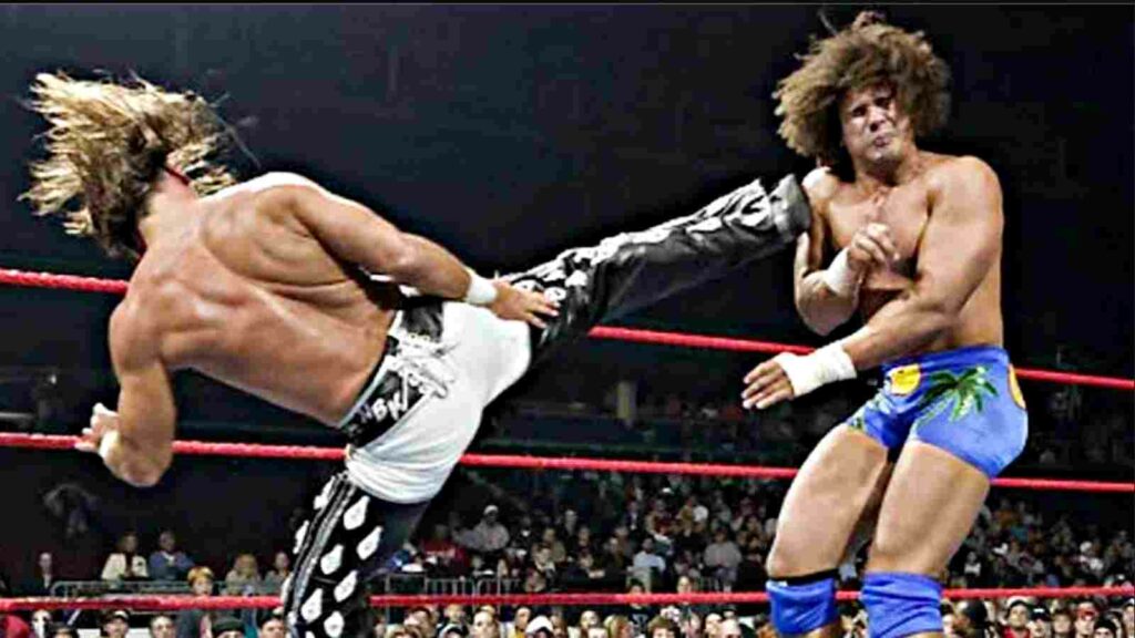 Shawn Michaels vs Carlito on one of the editions of RAW in late 2000s