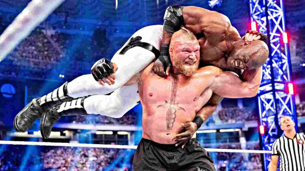 Brock Lesnar and Bobby Lashley