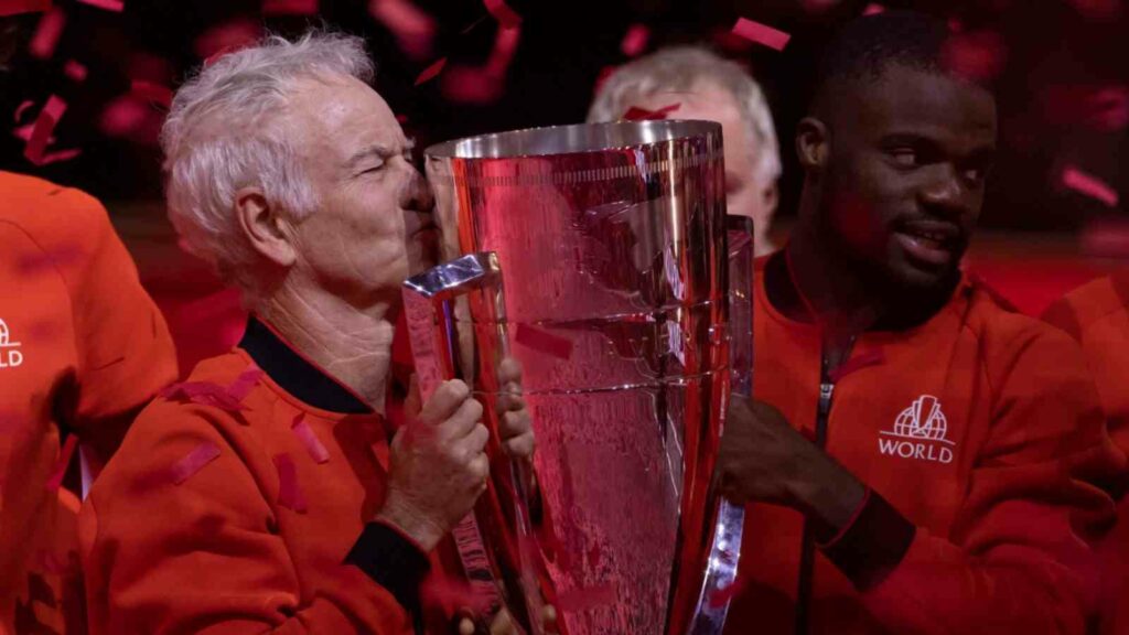 John McEnroe and Frances Tiafoe