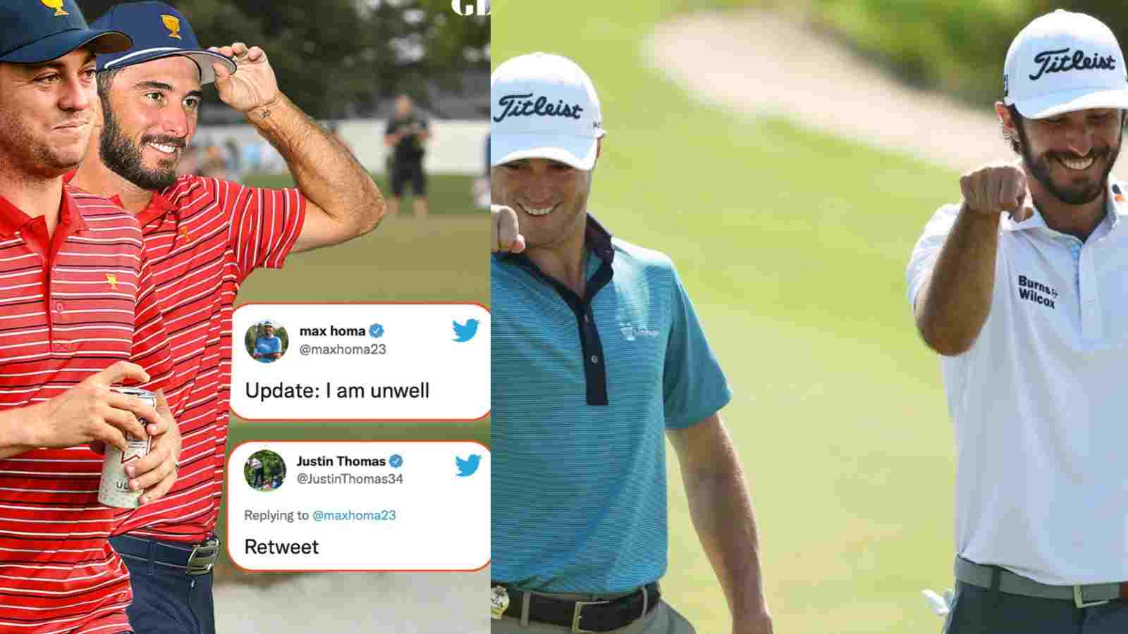 Max Homa and Justin Thomas’ 4-word tweet gained attention on social media after lifting 2022 President’s Cup Trophy