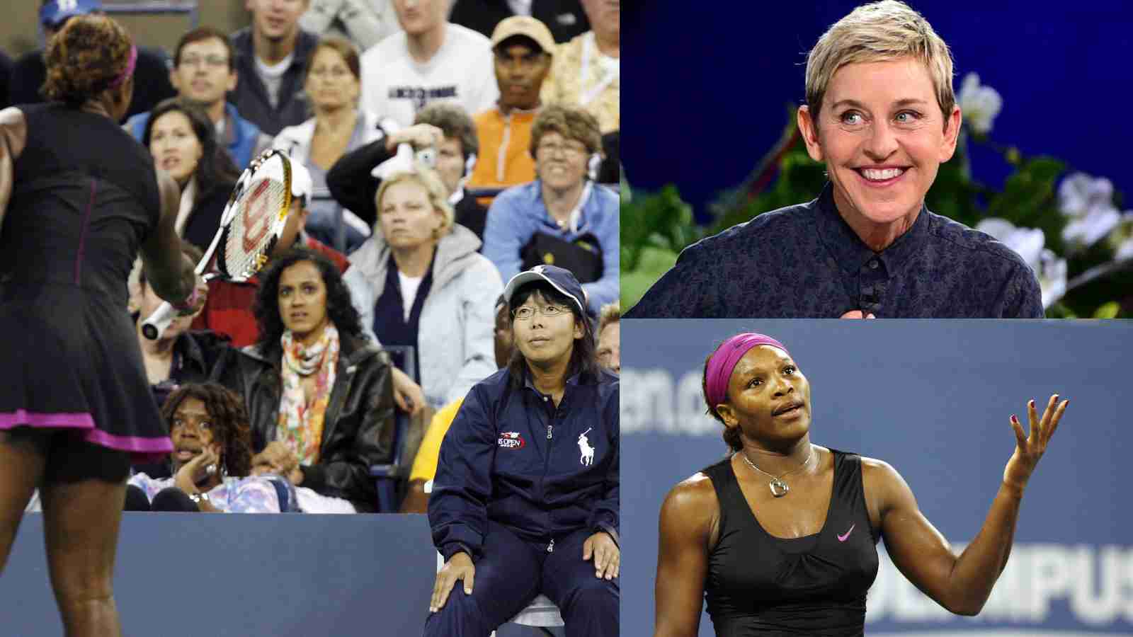 “That really screwed her up bad,” Ellen DeGeneres defends Serena Williams’ infamous abusive rant at the lineswoman during the 2009 US Open semifinal