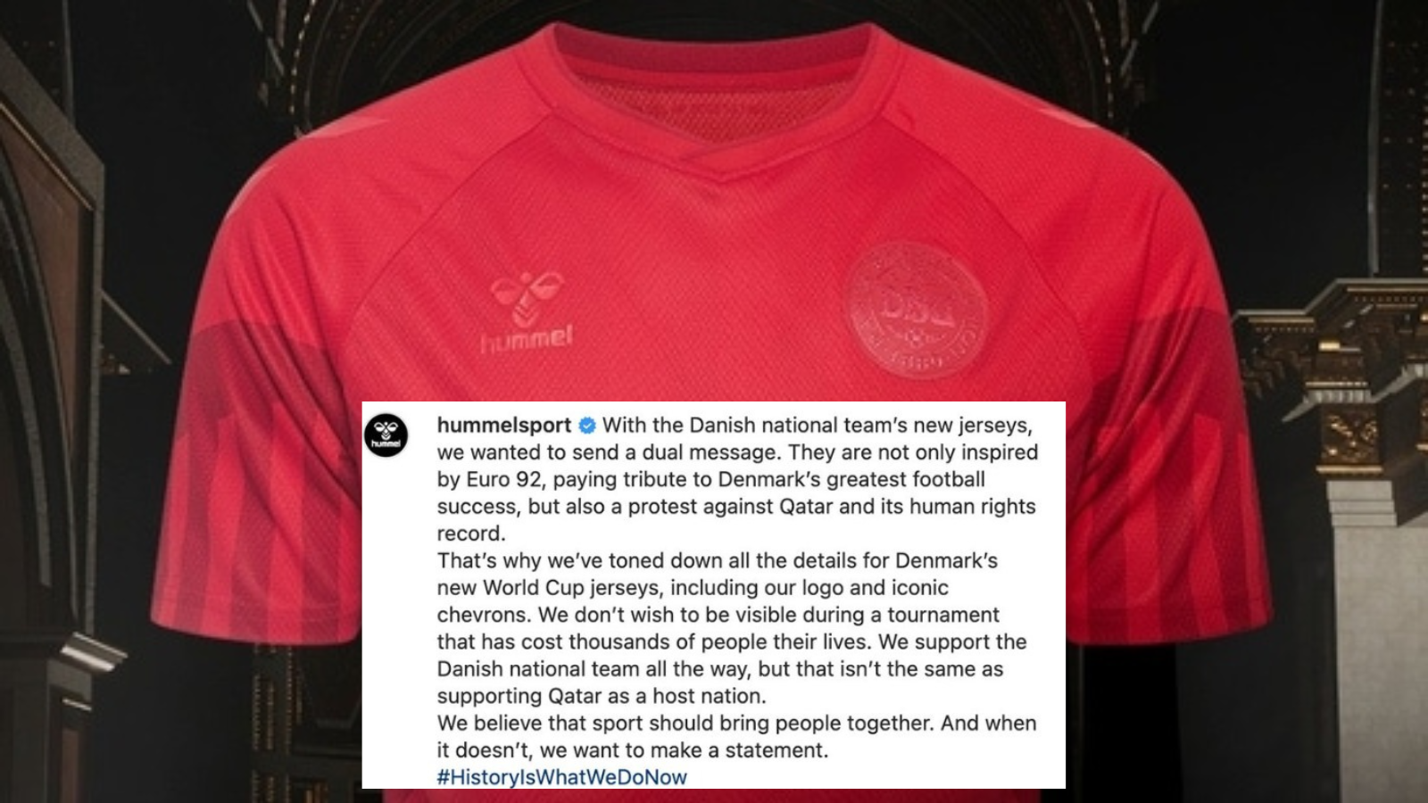 “We don’t wish to be visible”- Hummel pulls back from Denmark’s 2022 FIFA World Cup kit as a sign of protest against Qatar