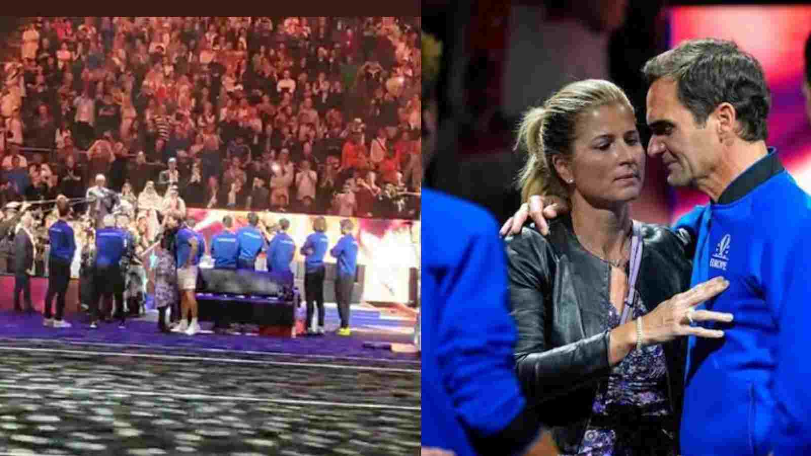 WATCH: Roger Federer’s wife Mirka consoles Rafael Nadal and other Team Europe players during the Swiss maestro’s farewell