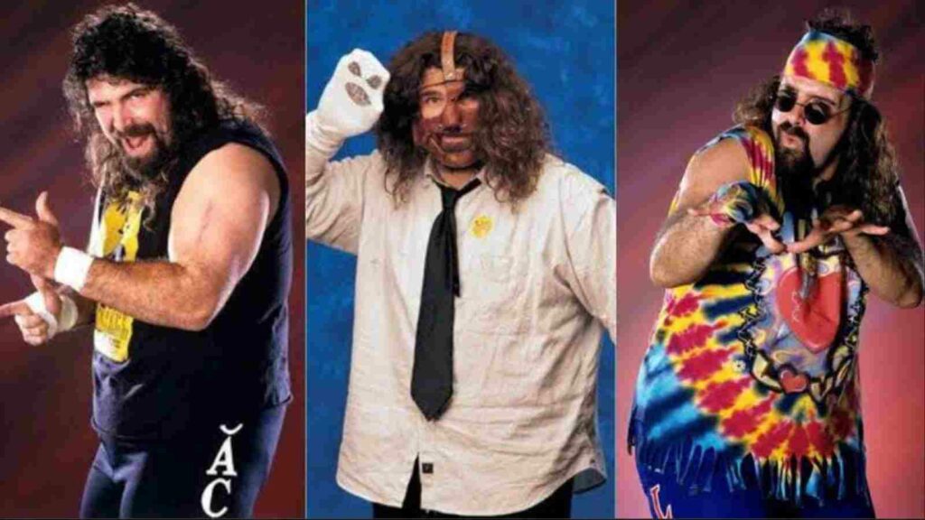 Mick Foley and his three avatars in WWE