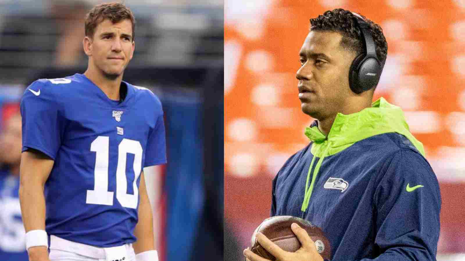 “I’m 3-0 against Chad Powers” Broncos QB Russell Wilson takes a hilarious dig at Eli Manning over his recent comments on the QBs performance