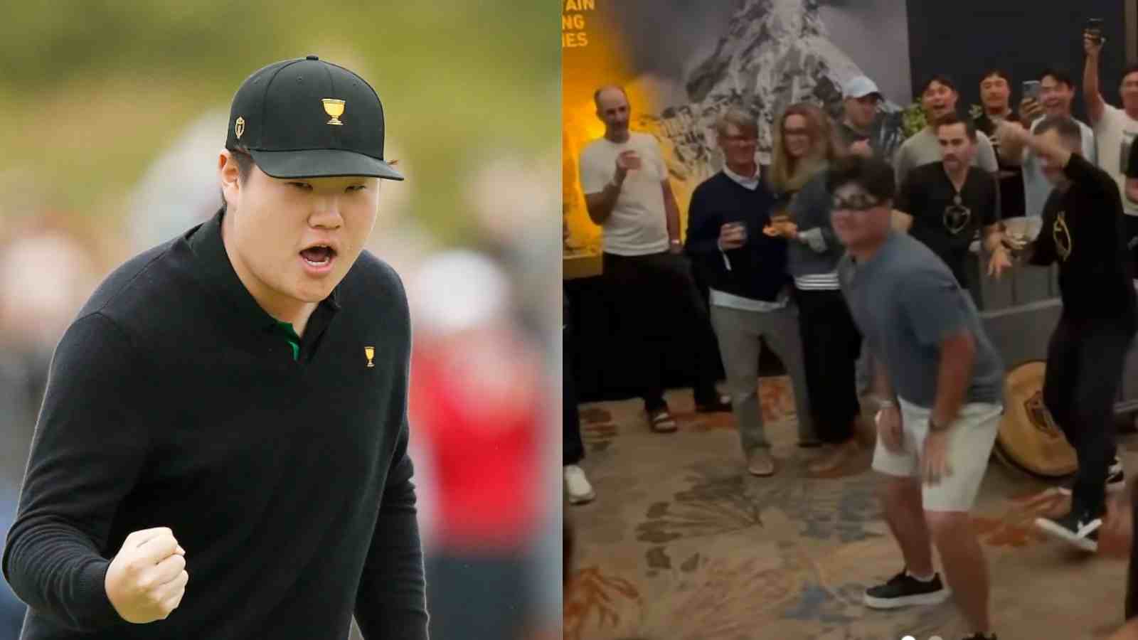 Watch: “He knows how to lose” Sungjae Im ‘Gangnam Style’ at Presidents Cup after-party breaks the internet