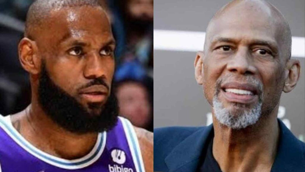 LeBron James and Kareem Abdul Jabbar