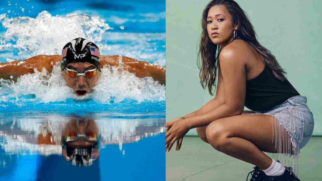 Naomi Osaka and Michael Phelps