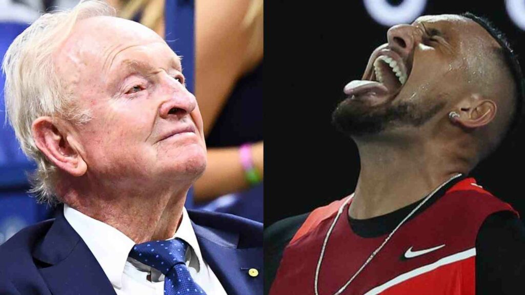 Rod Laver and Nick Kyrgios