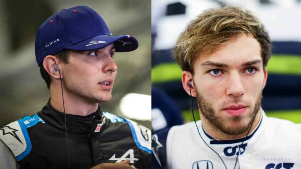 Esteban Ocon (L) Pierre Gasly (R)