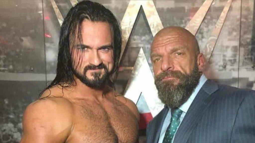 Drew McIntyre with Triple h