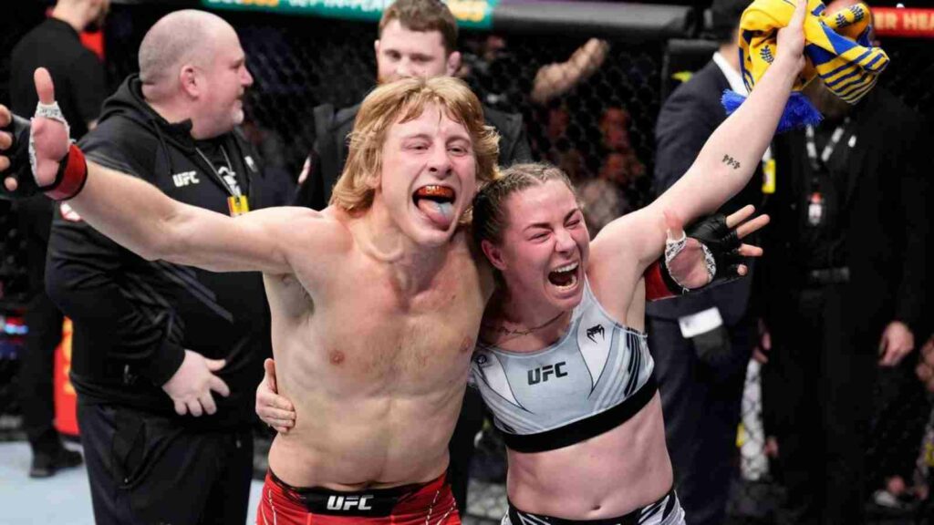 Molly McCann (R) with Paddy Pimblett (L)