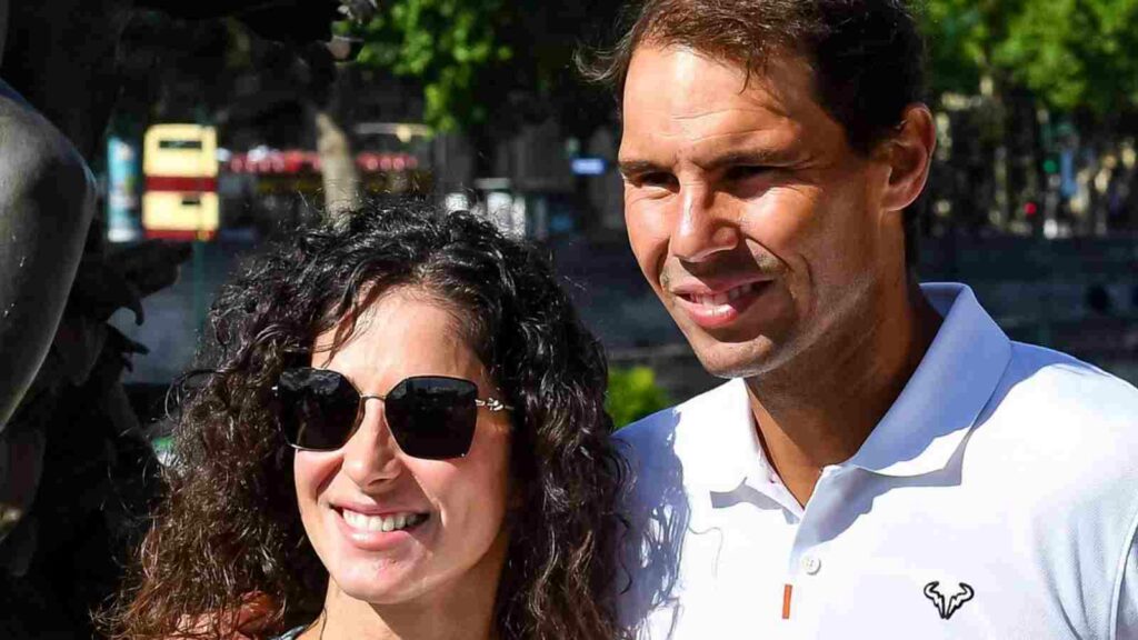 Rafael Nadal with his wife