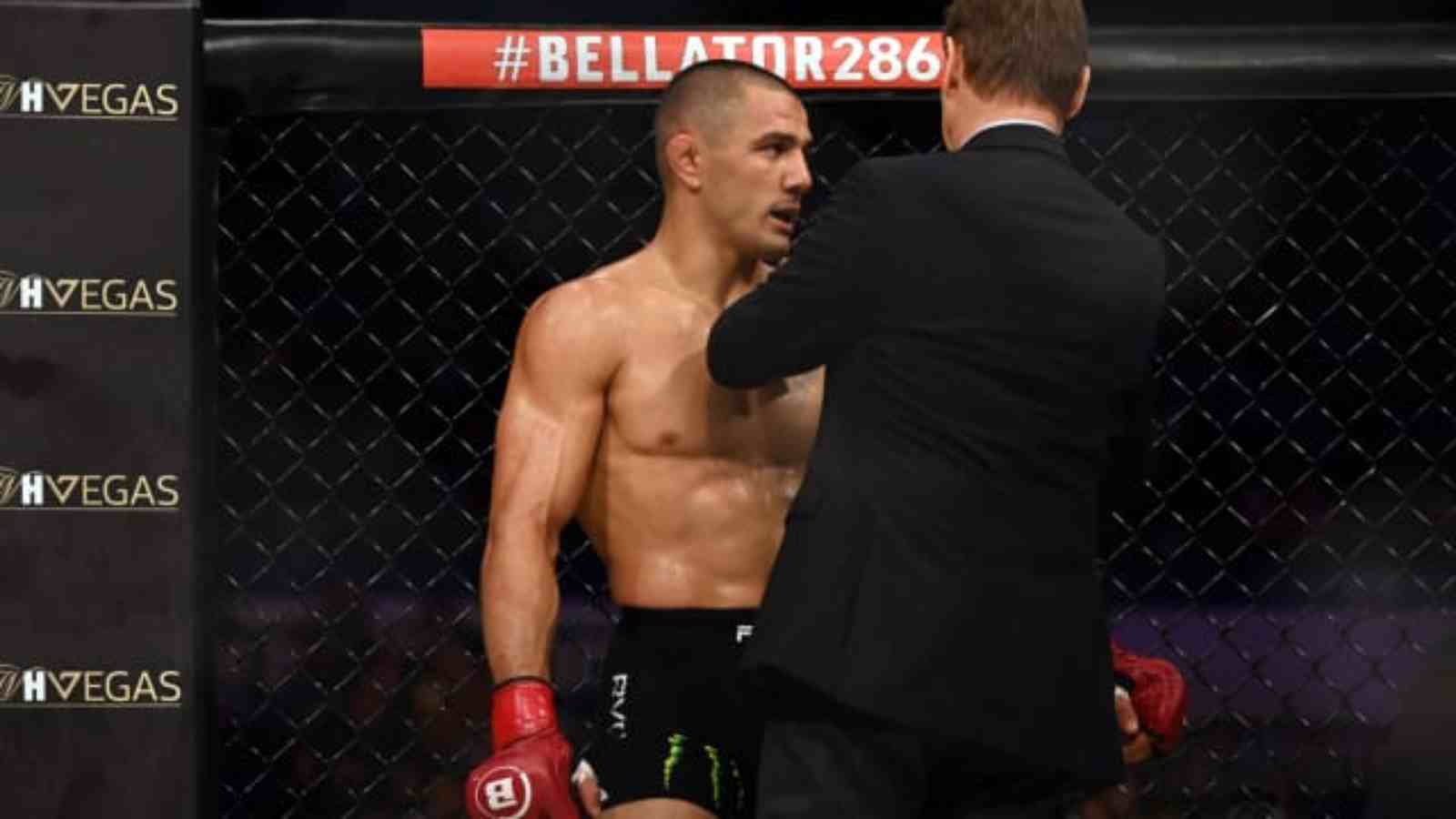 WATCH: Aaron Pico’s coaches violently try to reset his injured shoulder at Bellator 286 fight