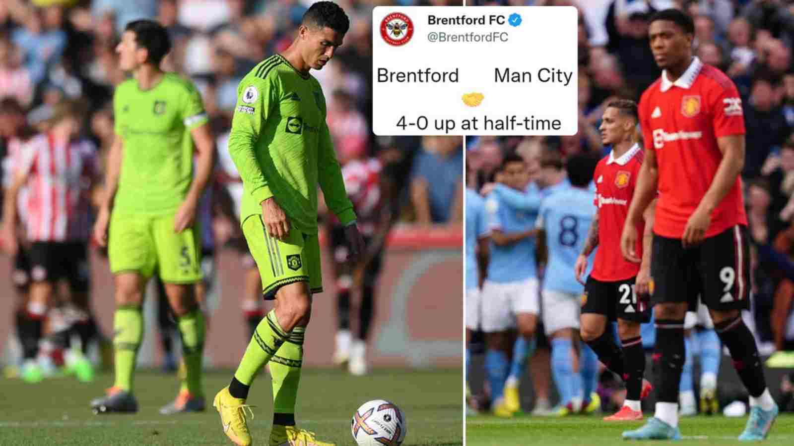 Brentford brutally trolls Manchester United after humiliating loss to Manchester City