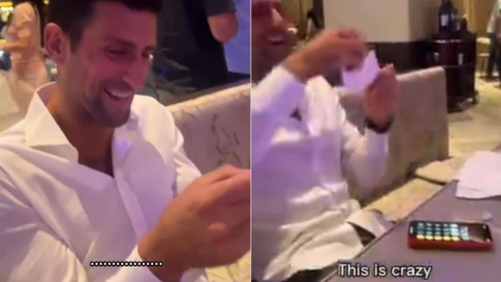 WATCH: Novak Djokovic curses and laughs hysterically as mentalist Lior Suchard mesmerises the Serb