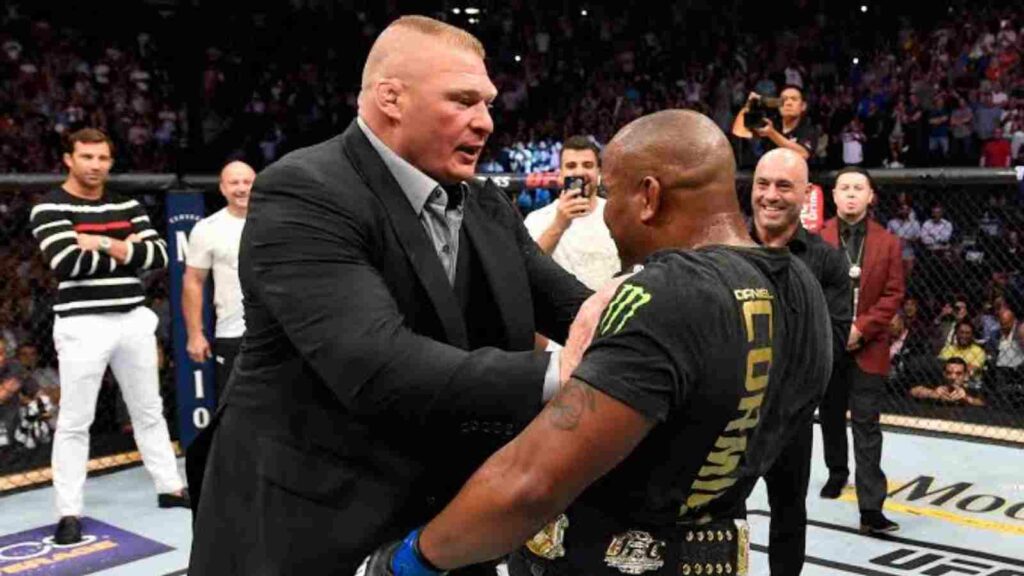 Brock Lesnar and Daniel Cormier 