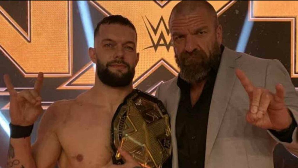 Finn Balor and Triple H 