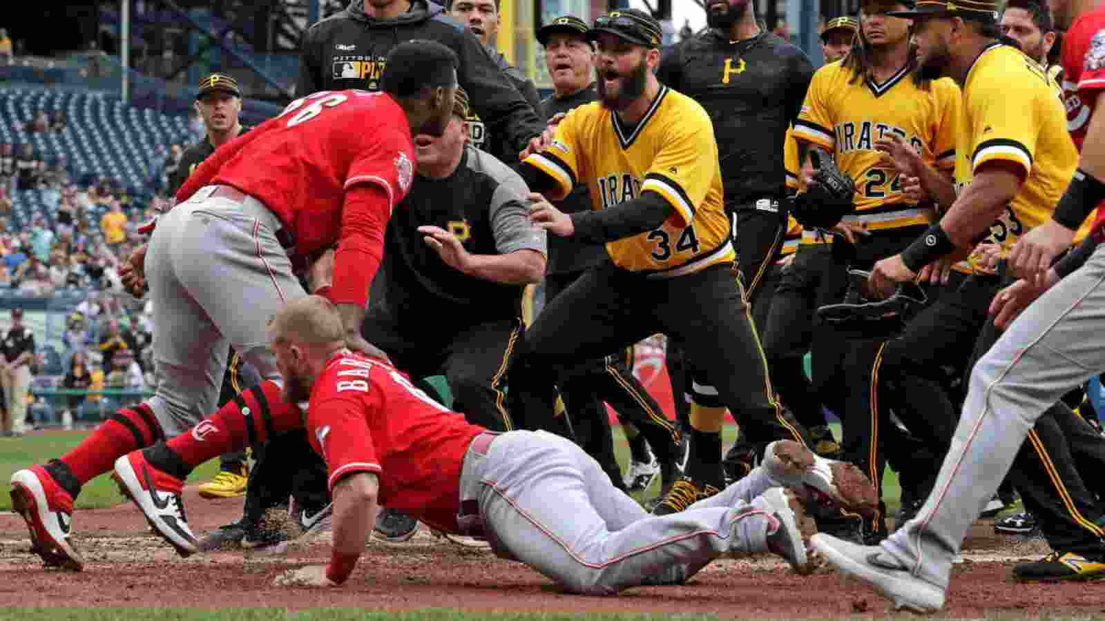 “F**king Hooligans” When MLB handed out 8 suspensions in the wild Pirates-Reds brawl