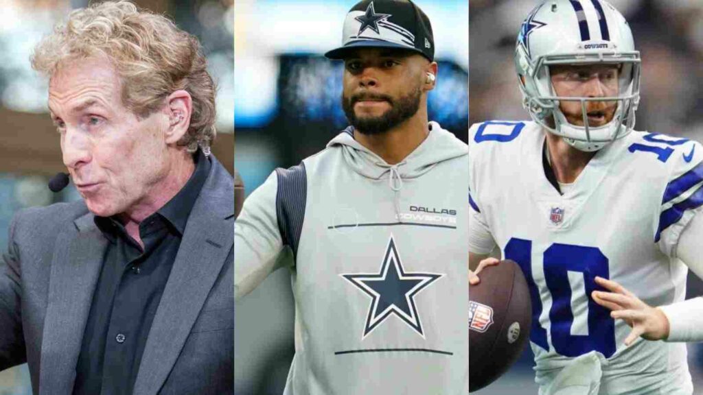 Dak Prescott, Skip Bayless, and Cooper Rush