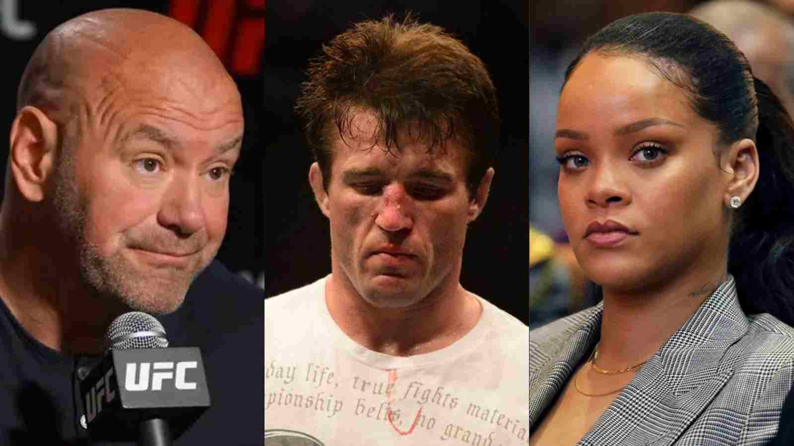 “It wasn’t funny” – Dana White was disgusted by Chael Sonnen’s VILE “domestic violence” joke on popstar Rihanna