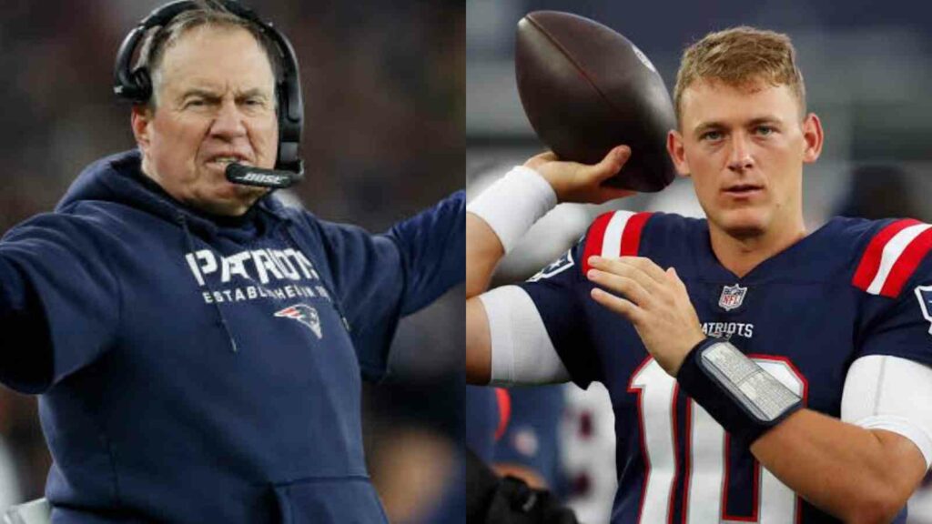 Mac jones and Bill Belichick