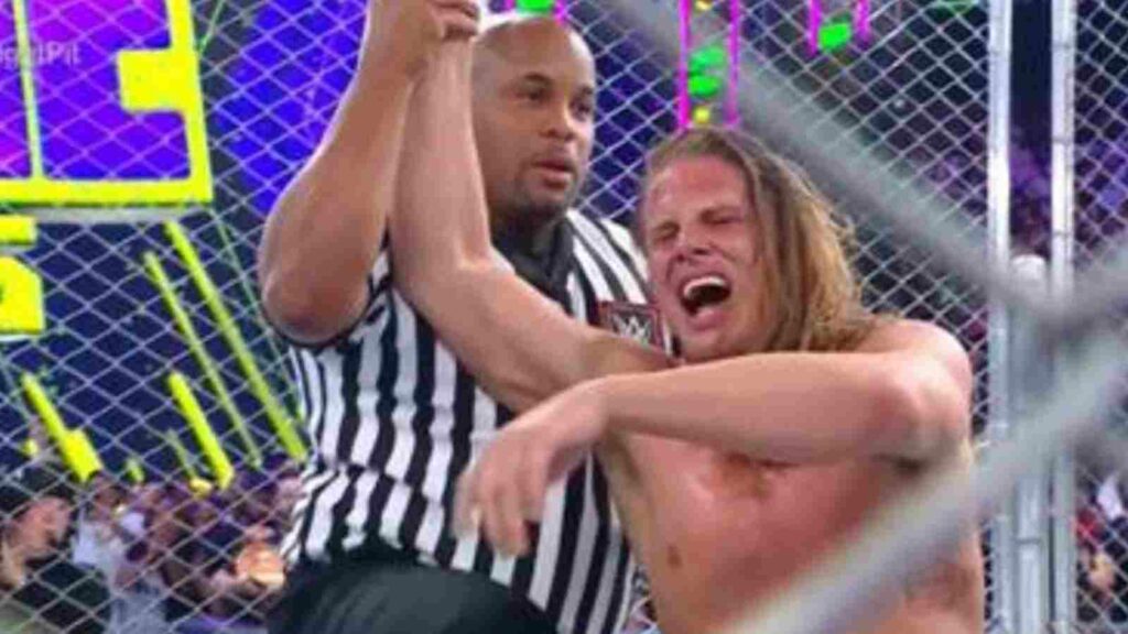 Matt Riddle and Daniel Cormier at Extreme Rules