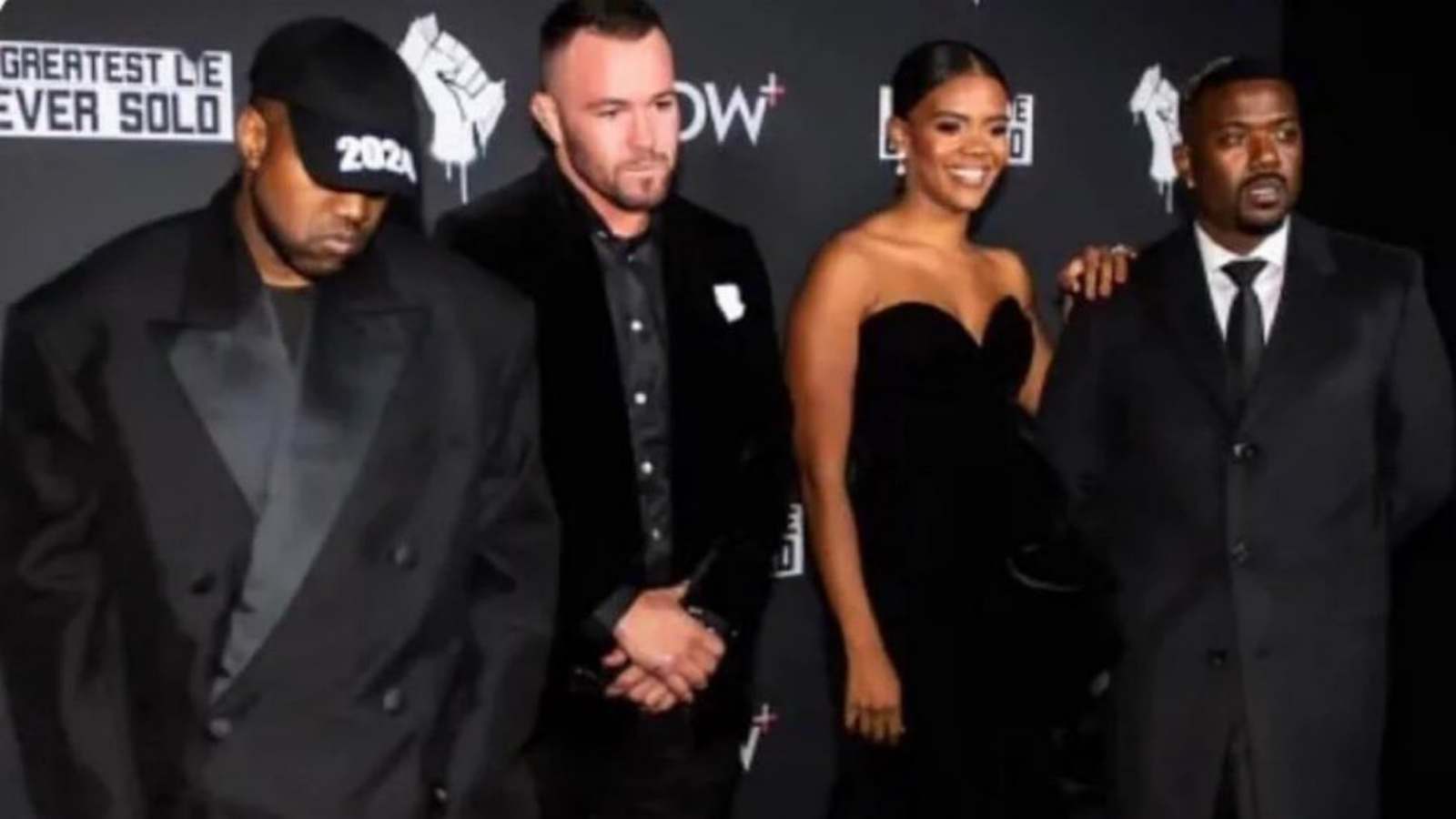 “Nightmare blunt rotation” – Fans LOSE it on Twitter as Colby Covington is seen with Kanye West and Candace Owens at documentary screening