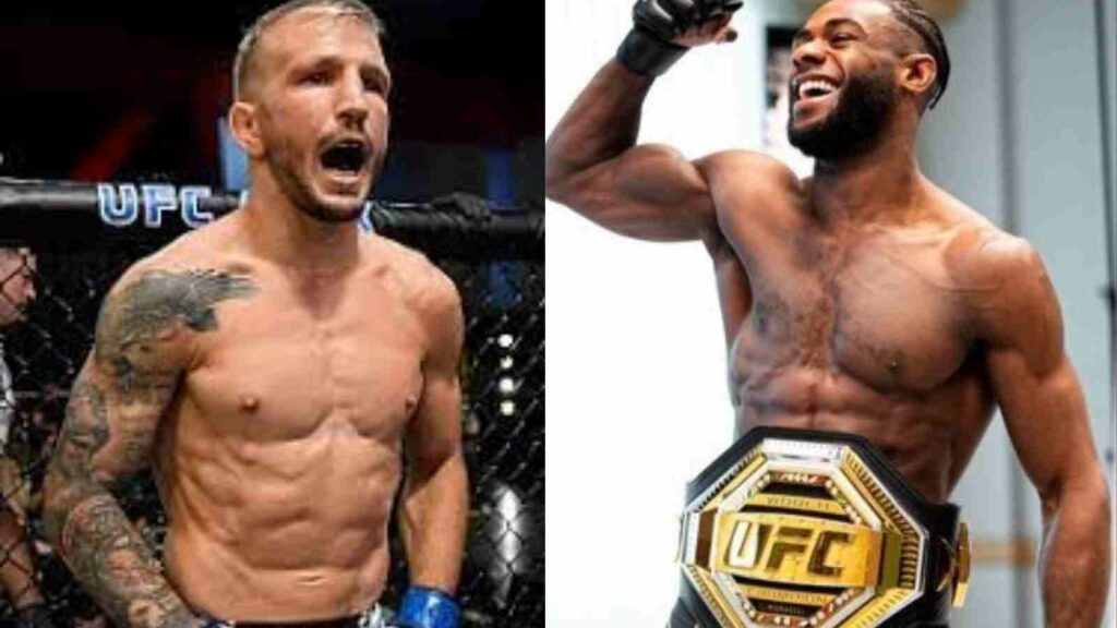 TJ Dillashaw (L), Aljamain Sterling (R)