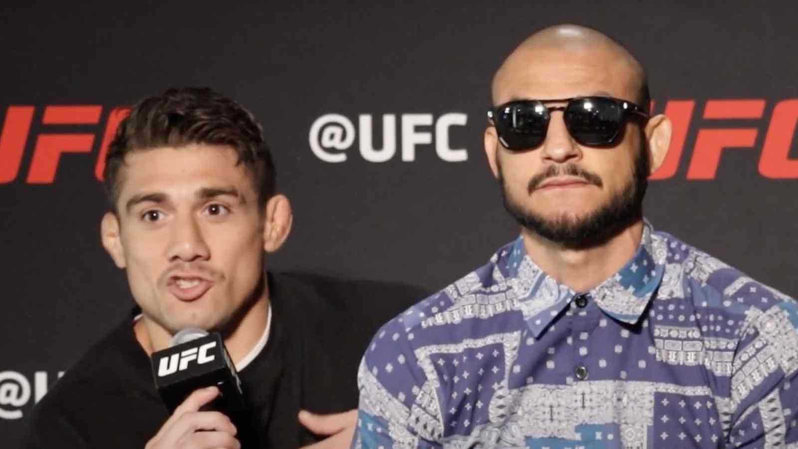 “Trying to relax his voice” – Silent Cub Swanson lets teammate do the talking at bizarre UFC Vegas 62 press conference