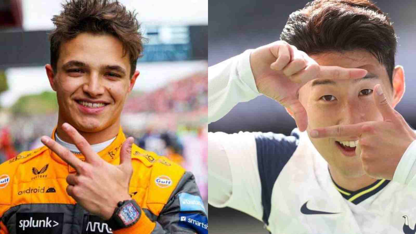 “Loving this is as a McLaren and Spurs supporter,” F1 Twitter goes into a frenzy as Lando Norris and football star Son Heung-min swap jerseys