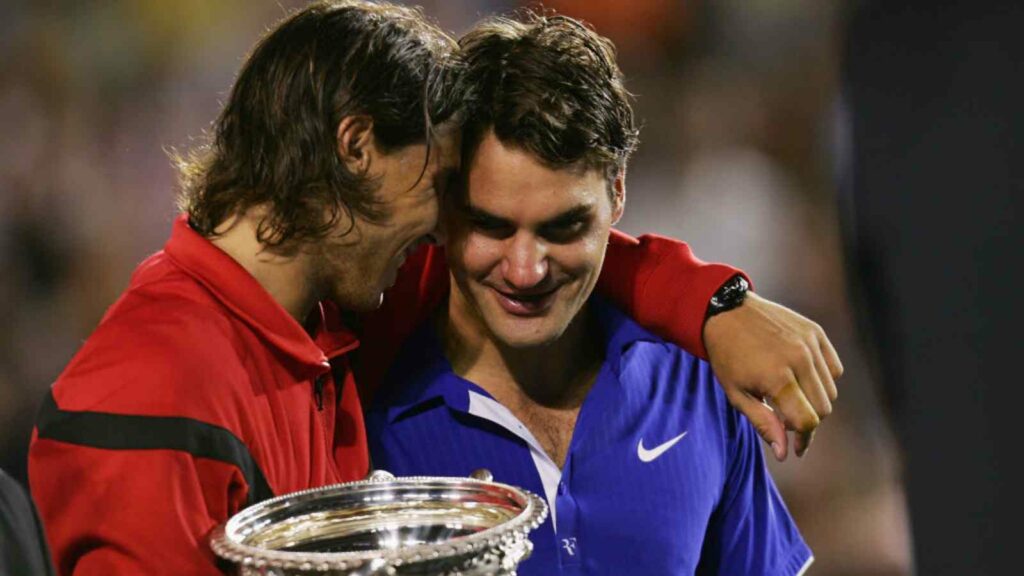 Rafael Nadal and Roger Federer