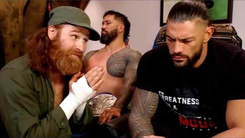 Roman Reigns with Sami Zayn