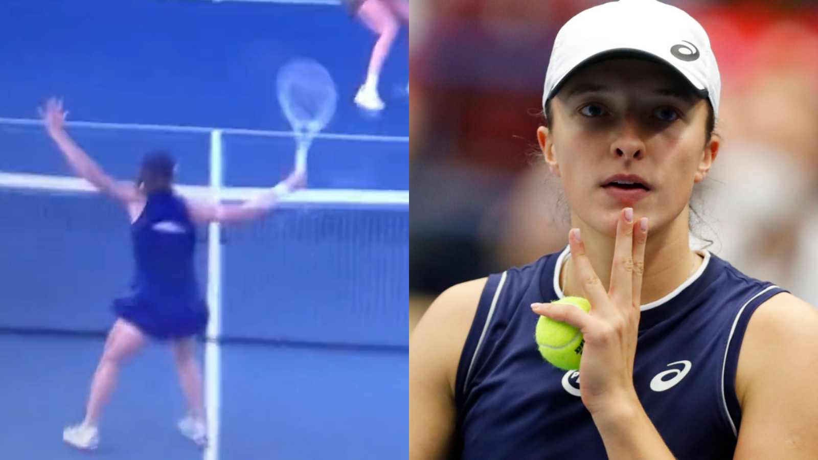 “S***ty low class can’t be a Nadal fan without cheating” Iga Swiatek gets hammered on social media for distracting her opponent once again with her ‘weird’ antics in the San Diego Open final