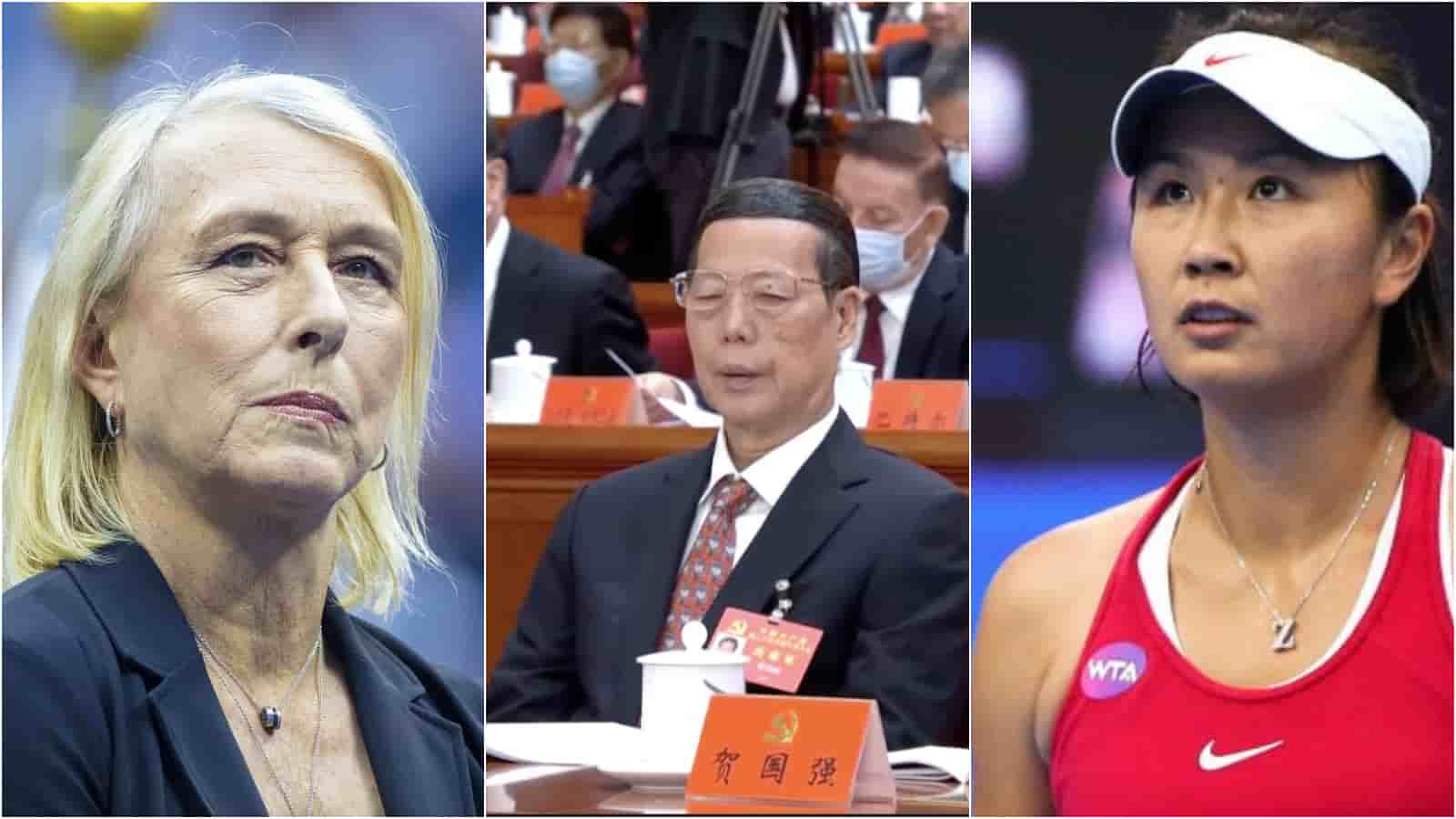 Martina Navratilova asks “Where is Peng Shuai” after her alleged assaulter Zhang Gaoli attends the Communist Party Congress