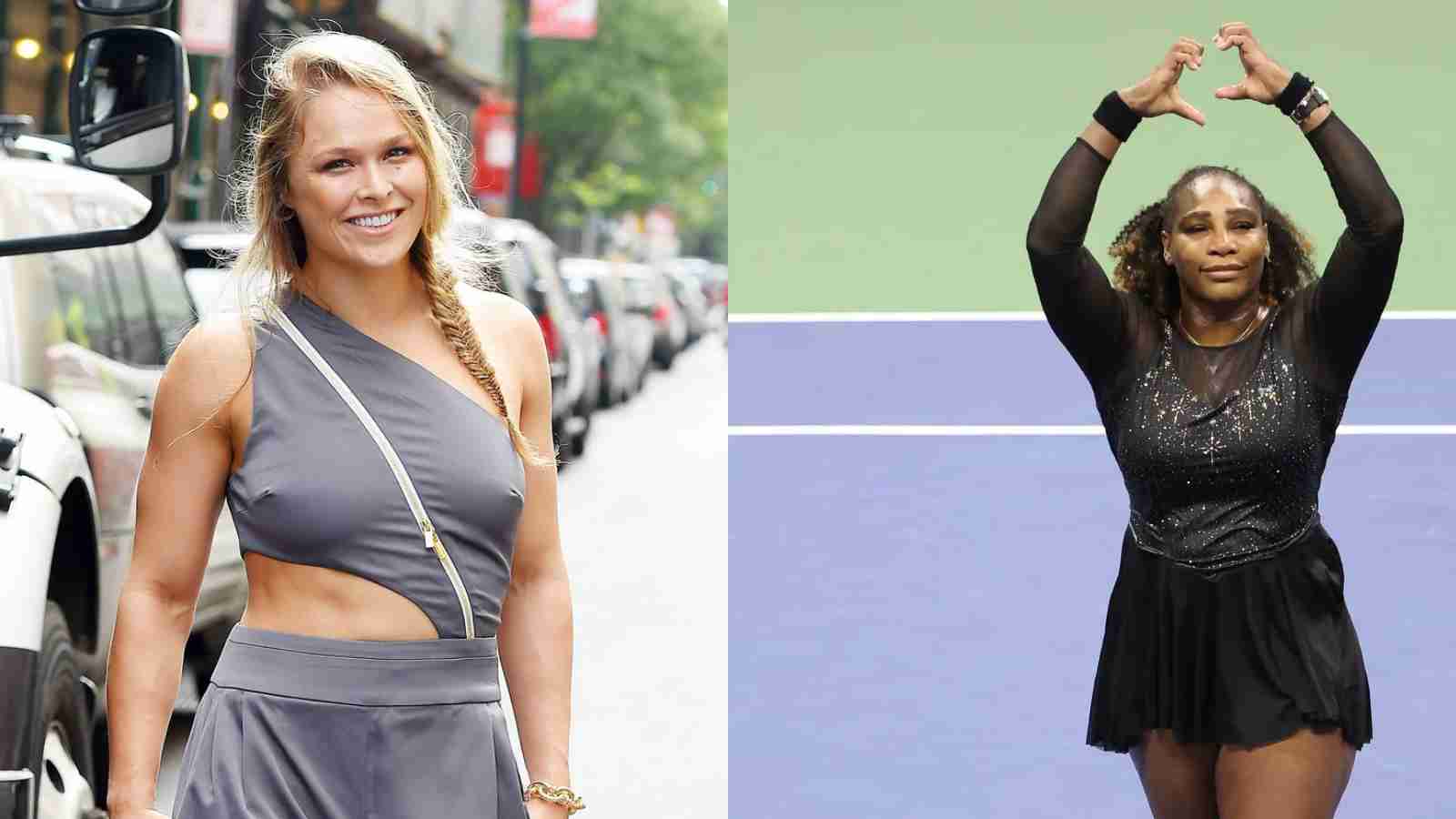 “Tennis people need to lighten up!” Ronda Rousey defends Tennis legend, Serena Williams, on Twitter saving her from a lot of criticism