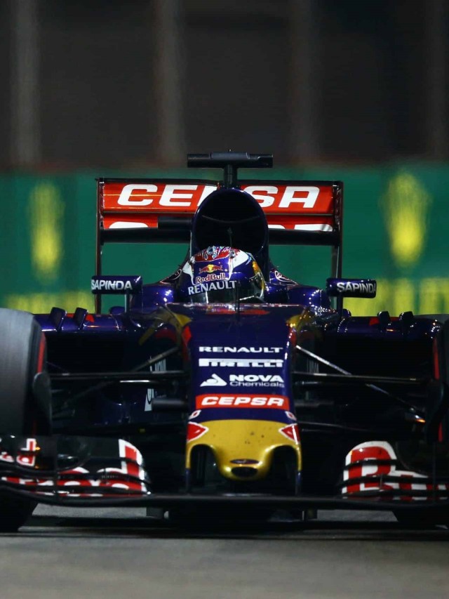 Max Verstappen in the Toro Rosso STR10