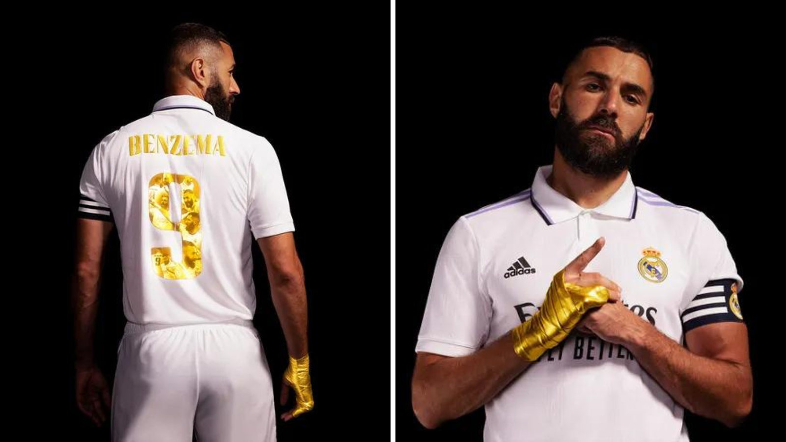 Adidas releases the “Hand of Gold” film and limited edition Real Madrid jersey after Karim Benzema bags 2022 Ballon d’Or