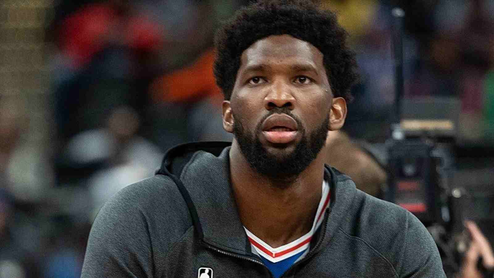 “It’s all good” Joel Embiid finally reacts after being brought to senses by Jaylen Brown and Marcus Smart in season opener