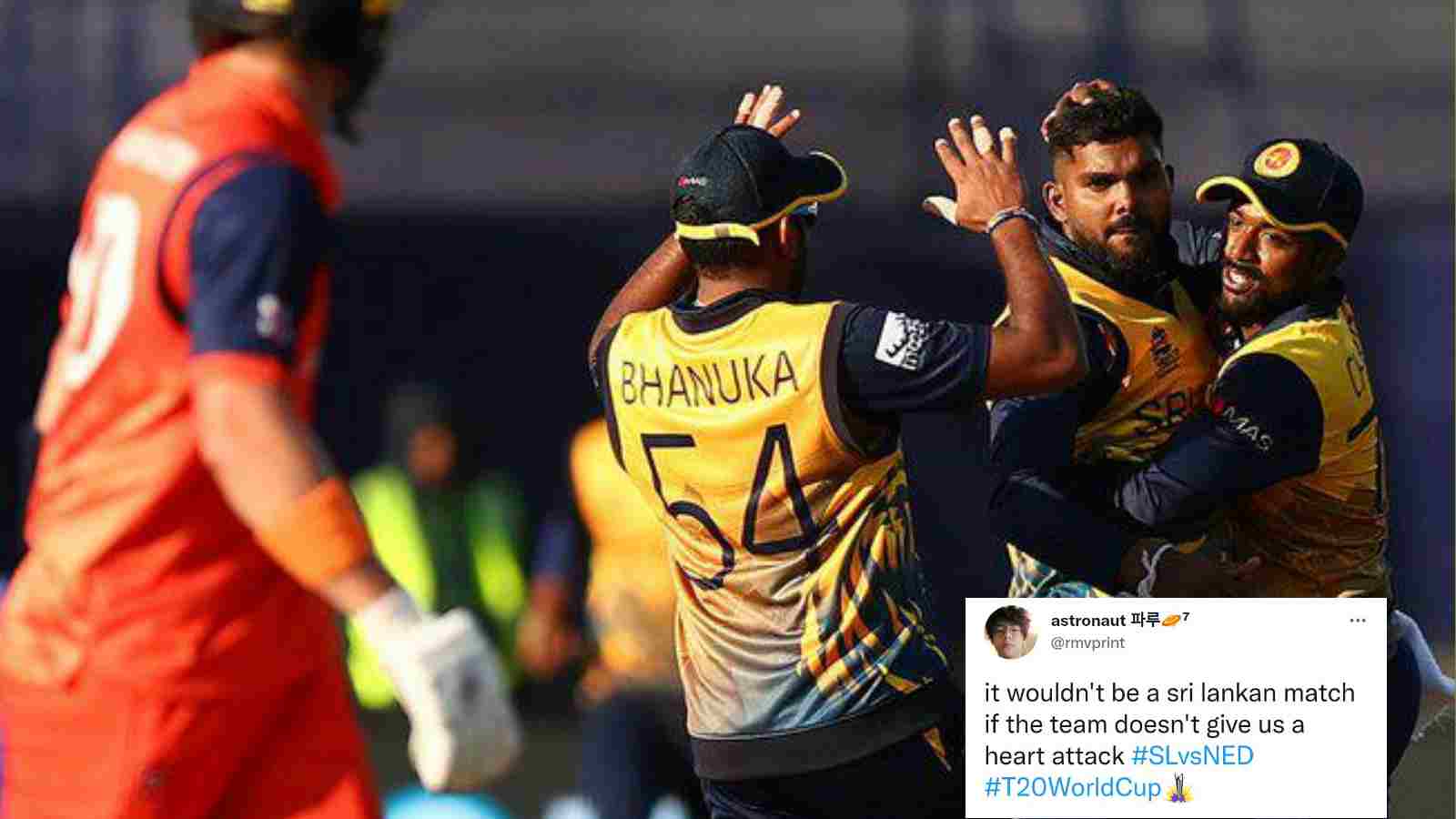 “Into the World Cup we go” – Netizens react as Sri Lanka storm into the Super 12