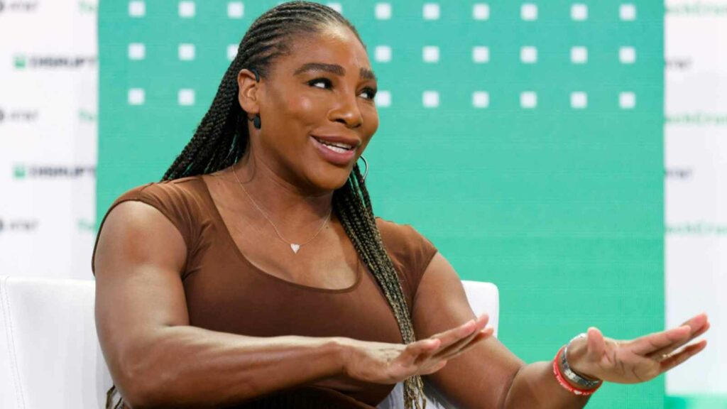 Serena Williams at the TechCrunch Disrupt event