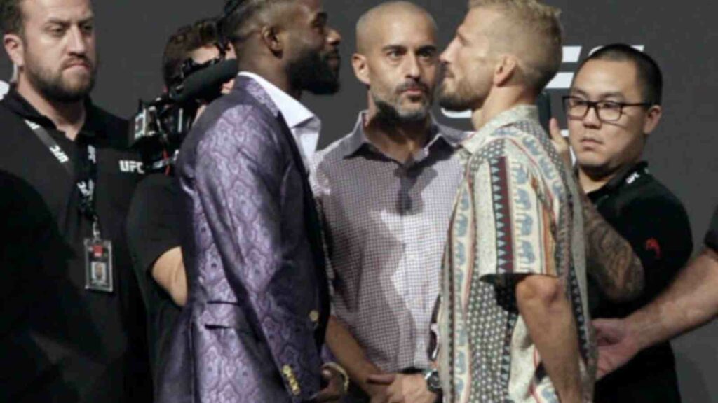 TJ Dillashaw and Aljamain Sterling face-off ahead of UFC 280